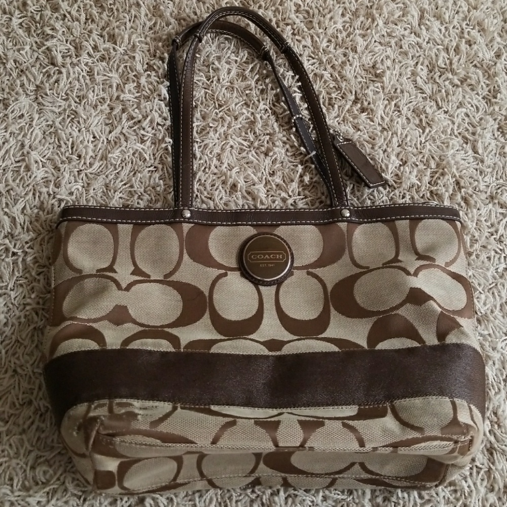 Brown Coach bag - Picture 1 of 4